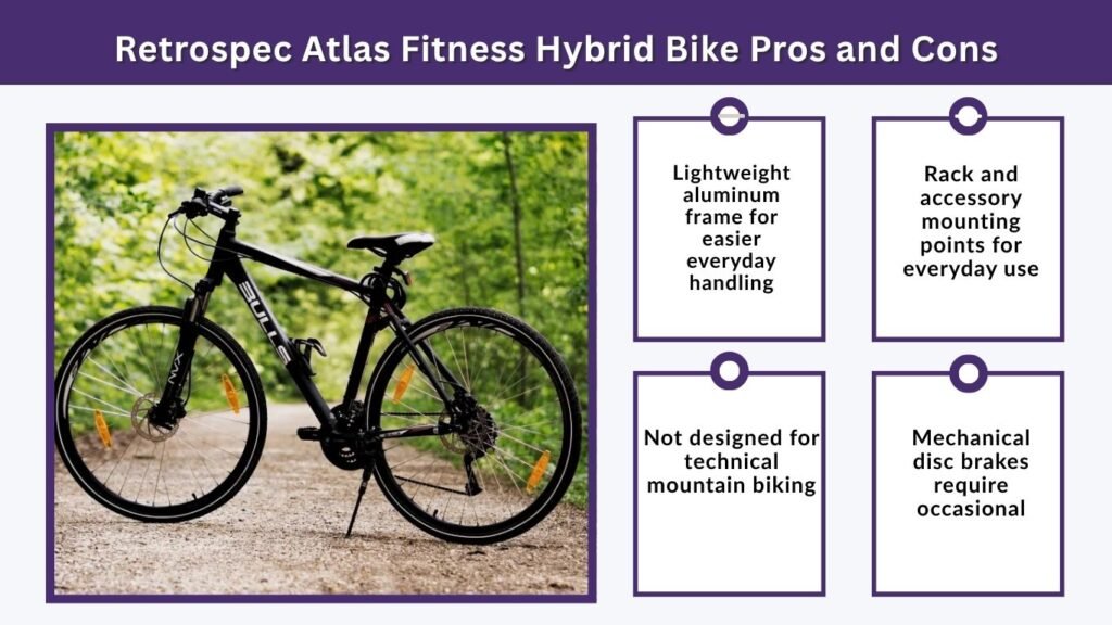 Retrospec Atlas Fitness Hybrid Bike Pros and Cons